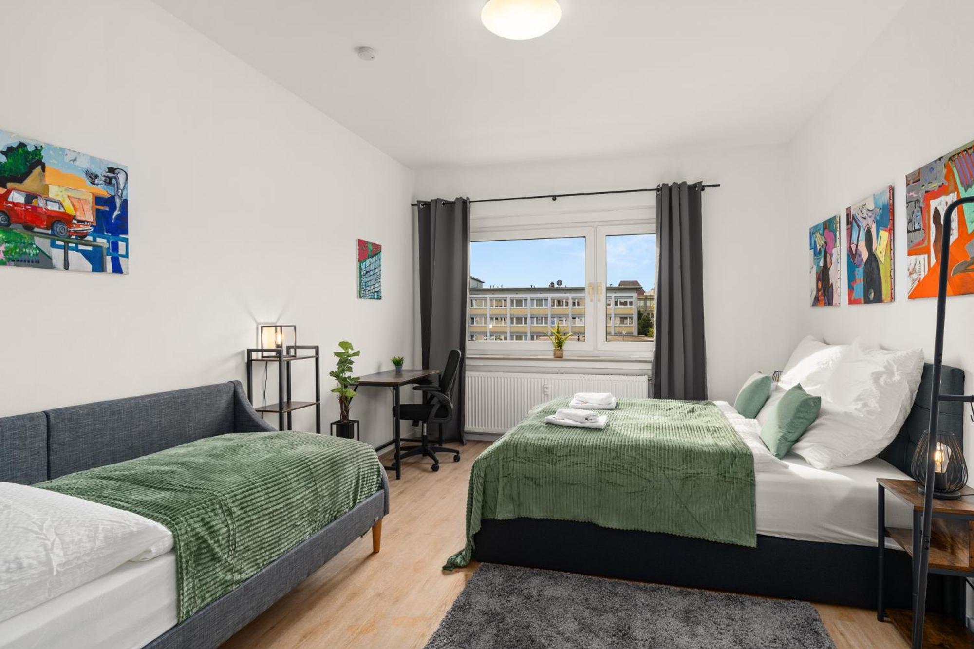 Homely-Apartment Manhattanart, Zentral, Parkplatz, Billard,Ps4, Dart, Balkon Bielefeld Exteriér fotografie